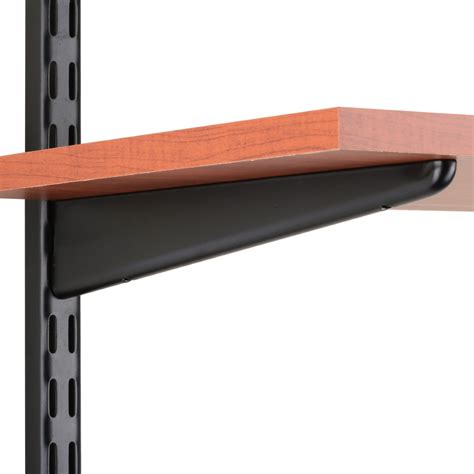 metal strip shelving brackets single slot|slotted standard shelf brackets.